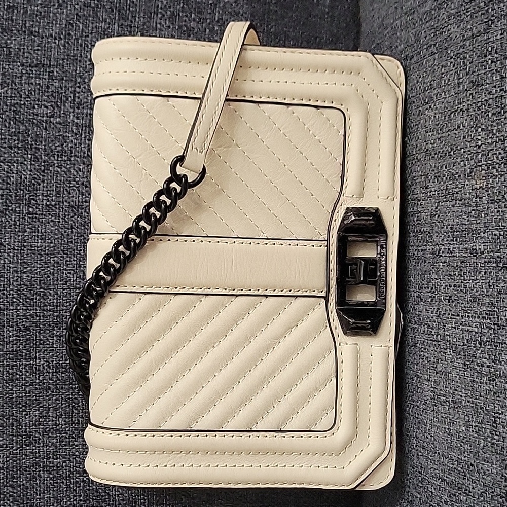 Rebecca Minkoff Antique WHITE/Cream Chevron Bag